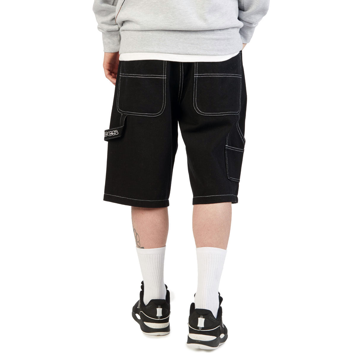 CCS Hammer Loop Canvas Shorts - Black/White image 4