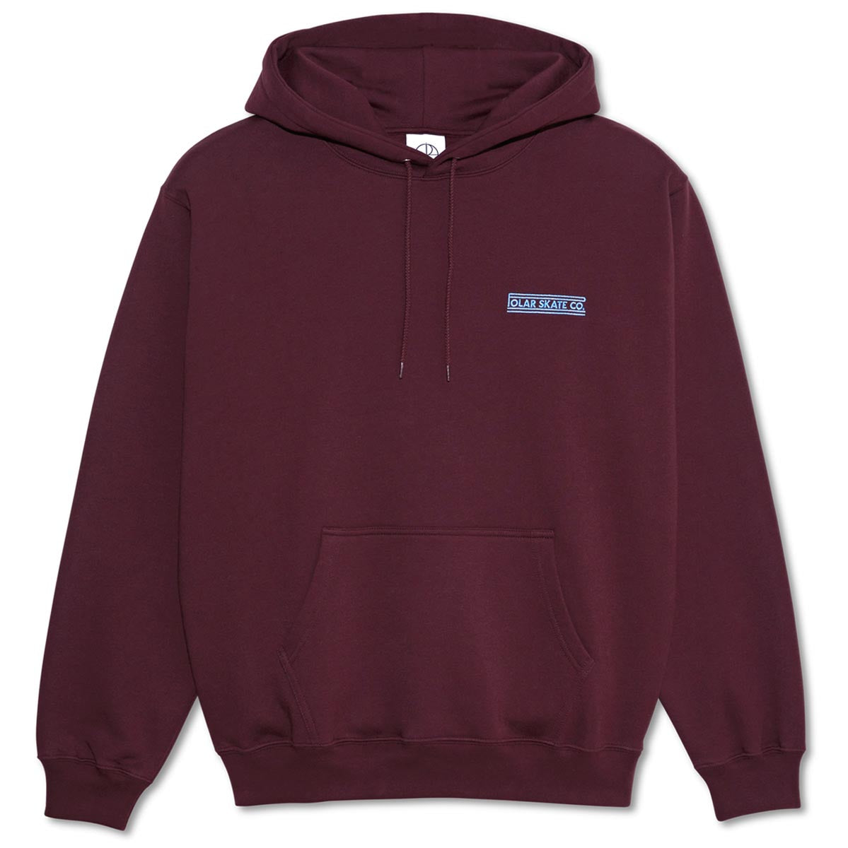 Polar Dave Stretch Logo Hoodie - Dark Wine image 1