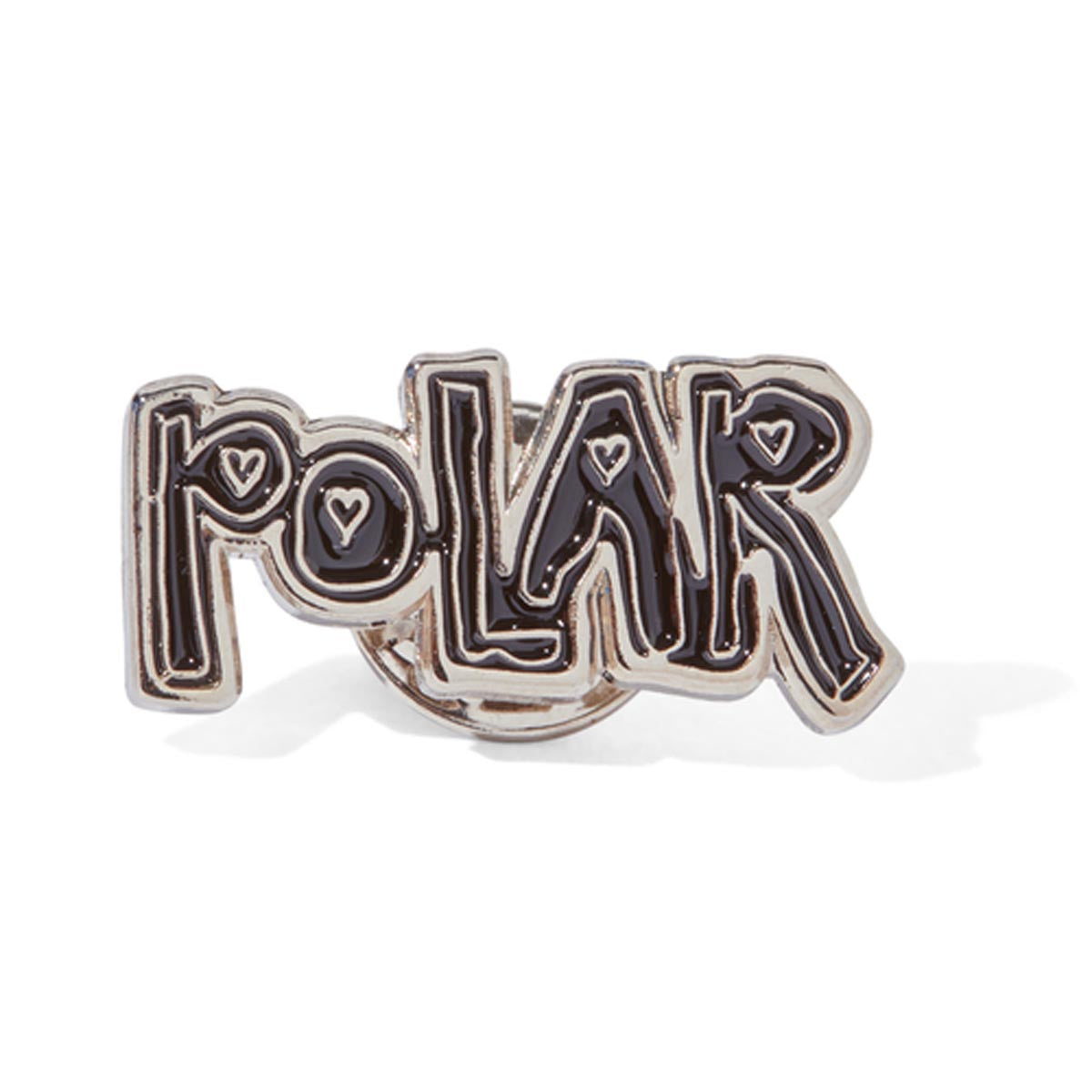 Polar Heart Logo Pin - Black image 1