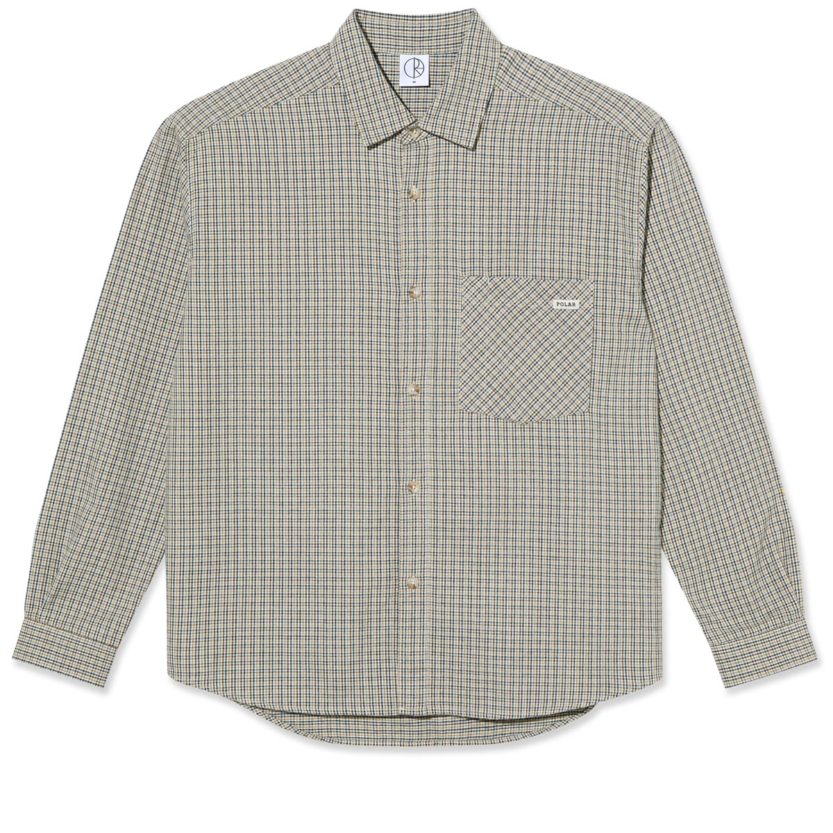 Polar Mitchell Long Sleeve Shirt - Crème Check image 1