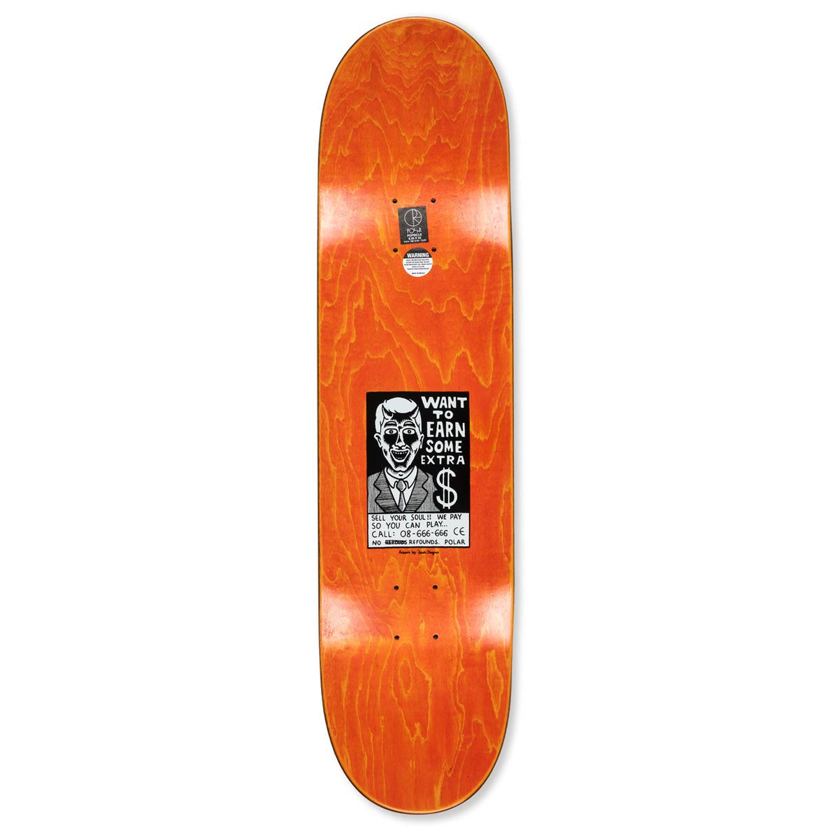 Polar Oskar Rozenberg Trust Skateboard Deck - Assorted Stains - 8.50