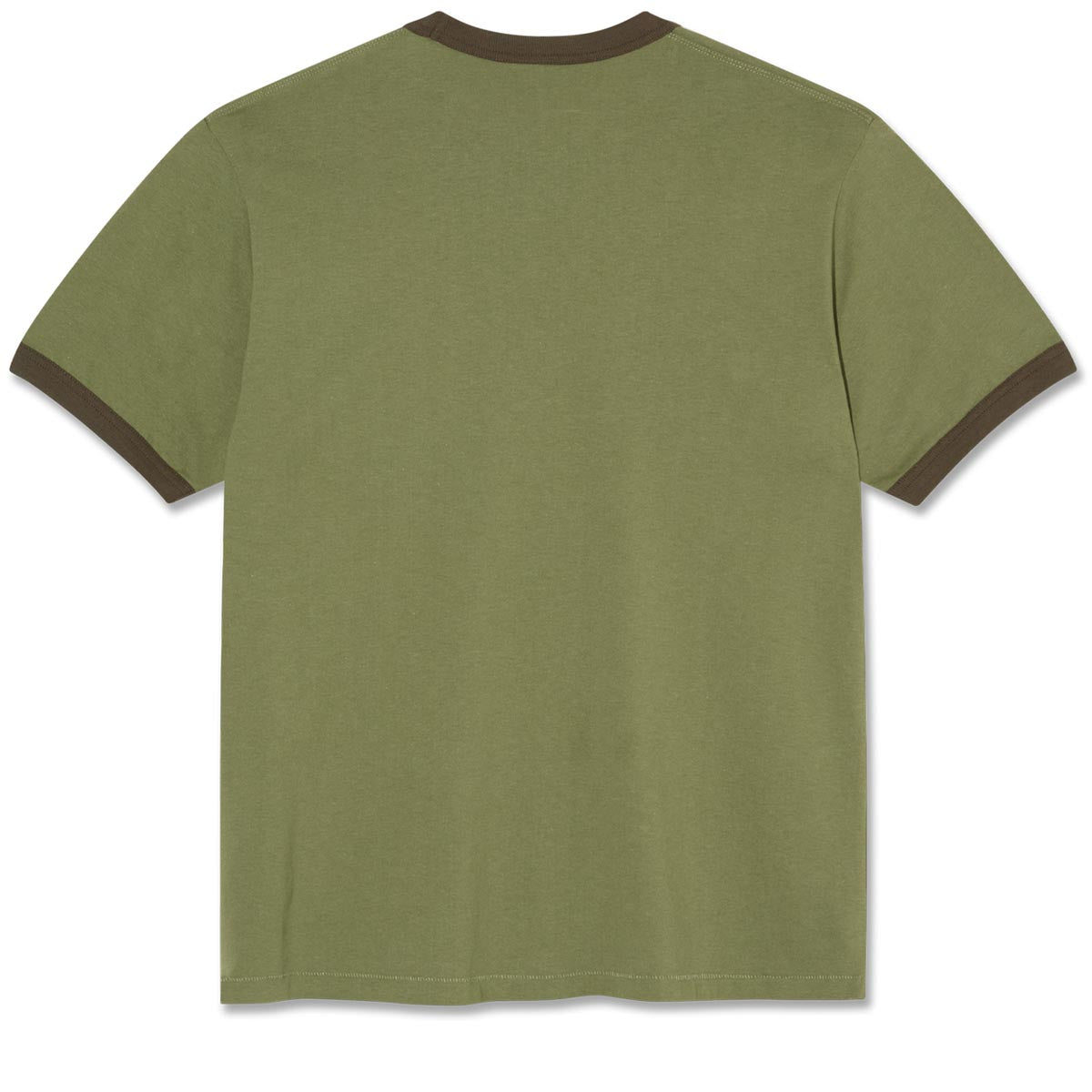 Polar Ringer T-Shirt - Army Green/Brown image 3