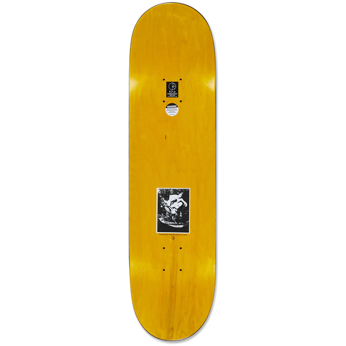 Polar David Stenström Tape and Panther Skateboard Deck - White - 8.75