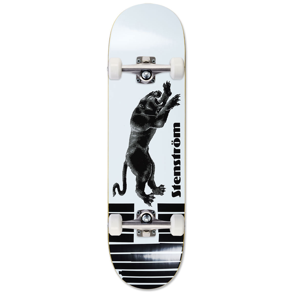 Polar David Stenström Tape and Panther Skateboard Complete - White - 8.75