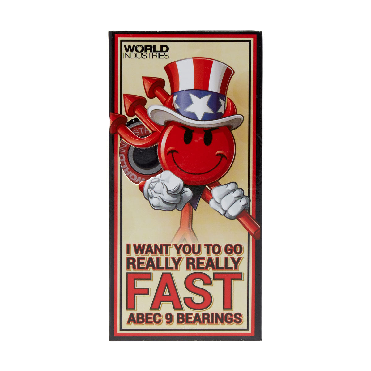 World Industries I Want U Abec 9 Bearings - Red image 1