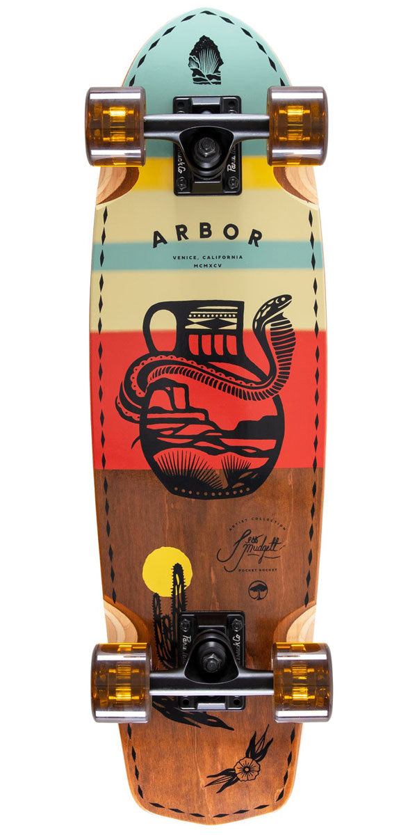 Arbor Jess Mudgett Pocket Rocket Prebuilt Longboard Complete image 1