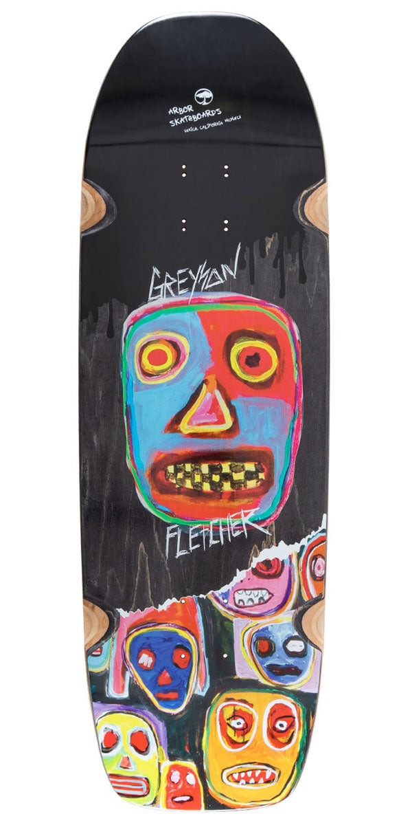 Arbor Greyson Portal Hopper Faces Skateboard Deck - 9.75