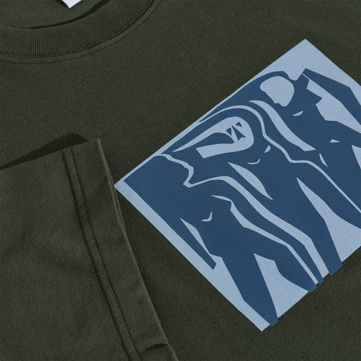Polar Cut Outs T-Shirt - Dark Olive image 2
