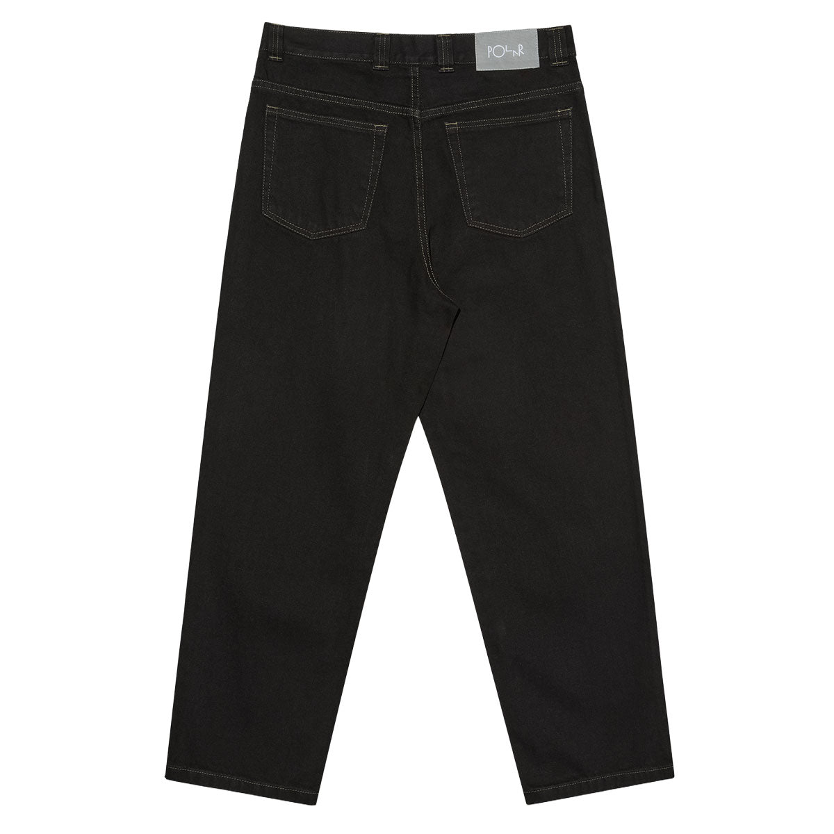 Polar 93! Contrast Stitching Denim Jeans - Black/Dark Olive image 2