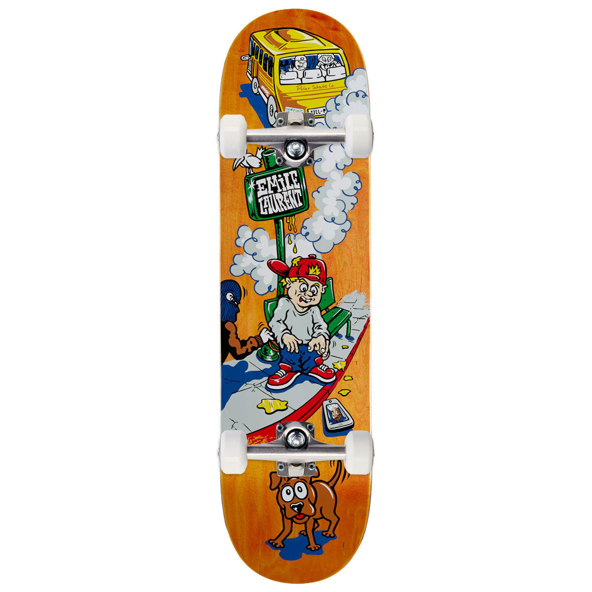 Polar Emile Laurent Crooks Skateboard Complete - Cream - 8.125