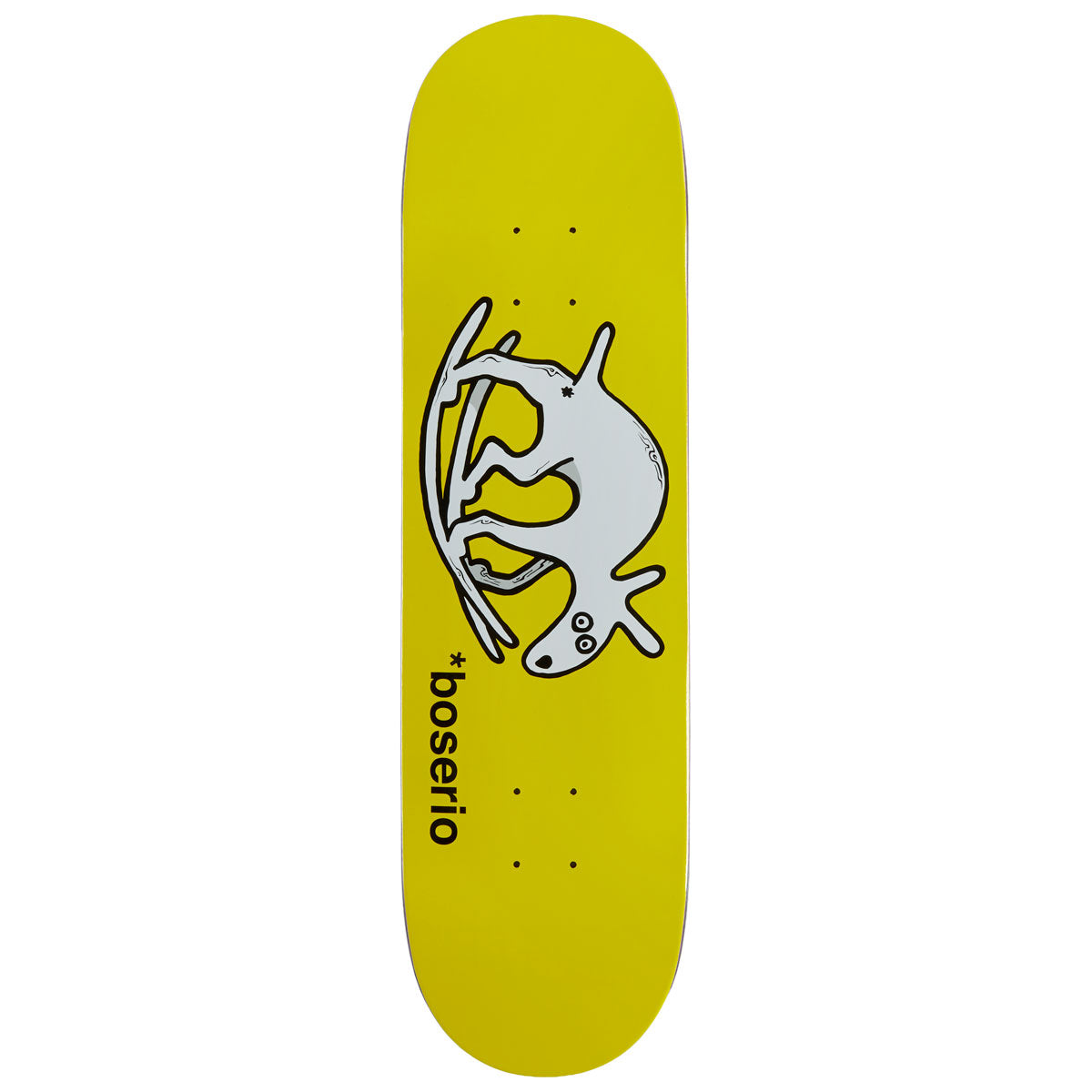 Polar Nick Boserio Useless Wooden Dog Short Skateboard Deck - Yellow - 8.50