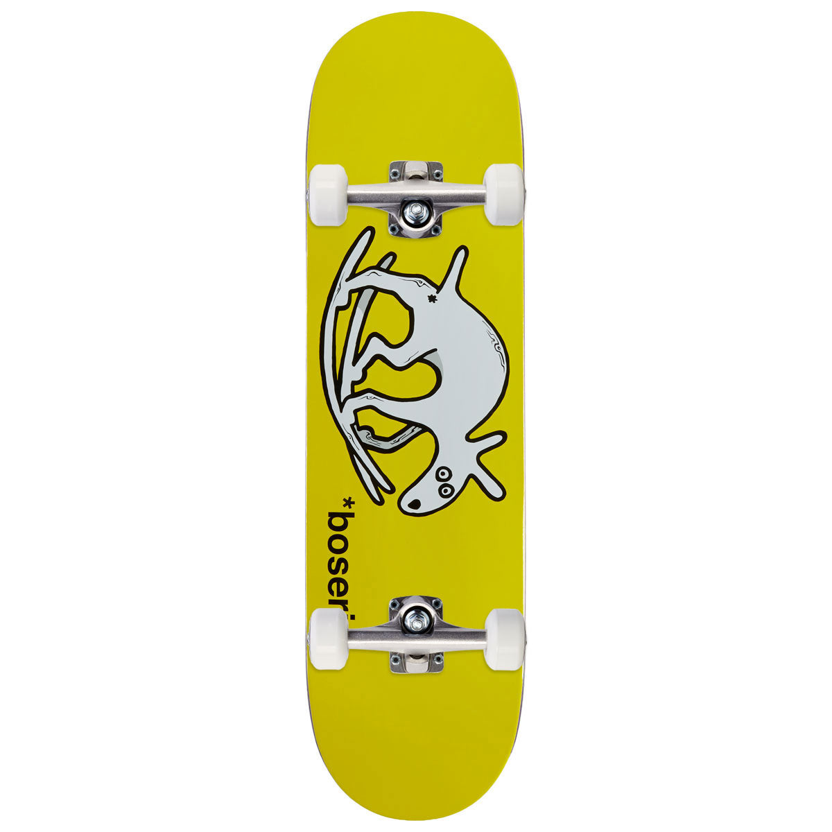 Polar Nick Boserio Useless Wooden Dog Short Skateboard Complete - Yellow - 8.50