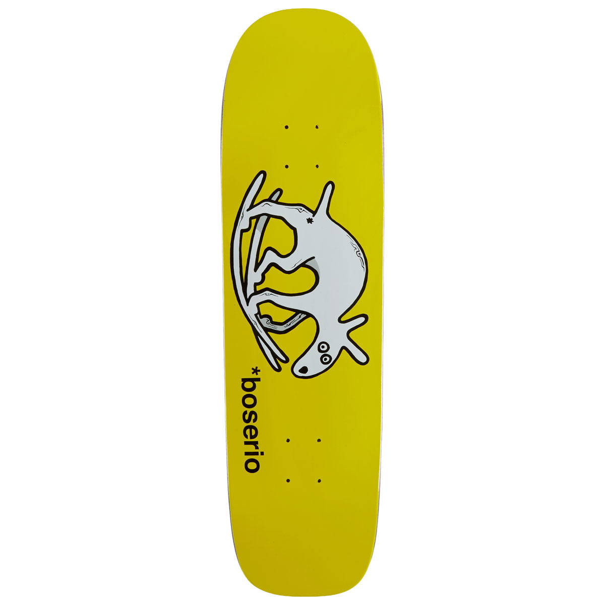 Polar Nick Boserio Useless Wooden Dog P1 Shape Skateboard Deck - Yellow - 8.625