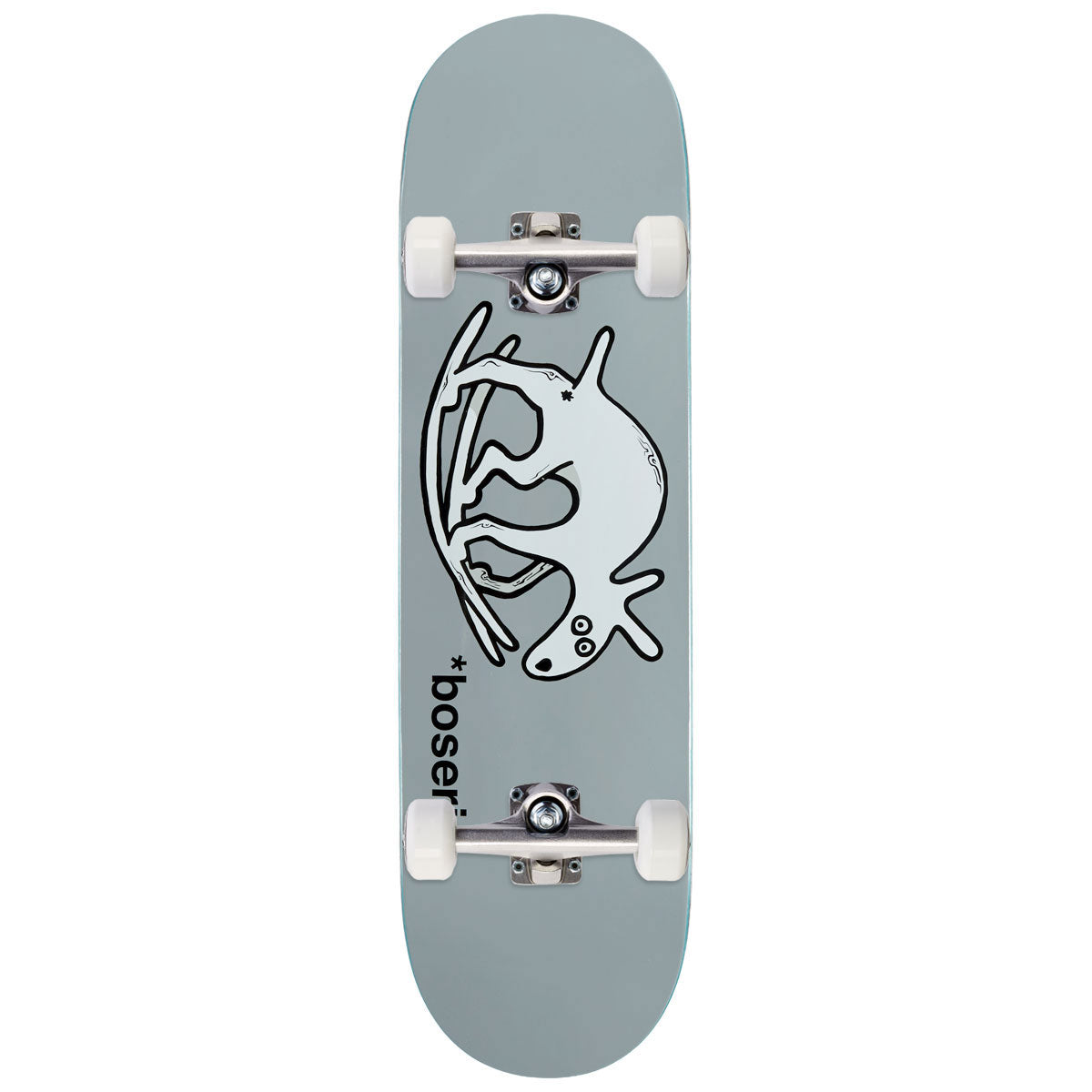 Polar Nick Boserio Useless Wooden Dog Skateboard Complete - Grey - 8.25