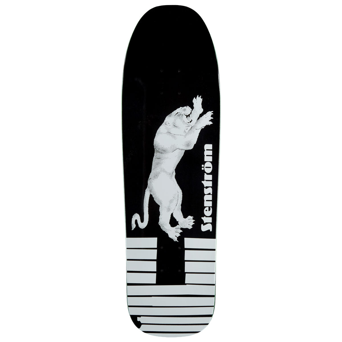 Polar David Stenström Tape & Panther D1 Shape Skateboard Deck - Black - 9.25