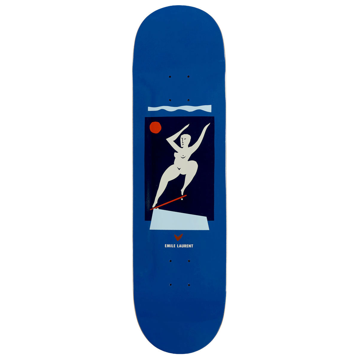Polar Emile Laurent Crooks Skateboard Deck - Blue - 8.00