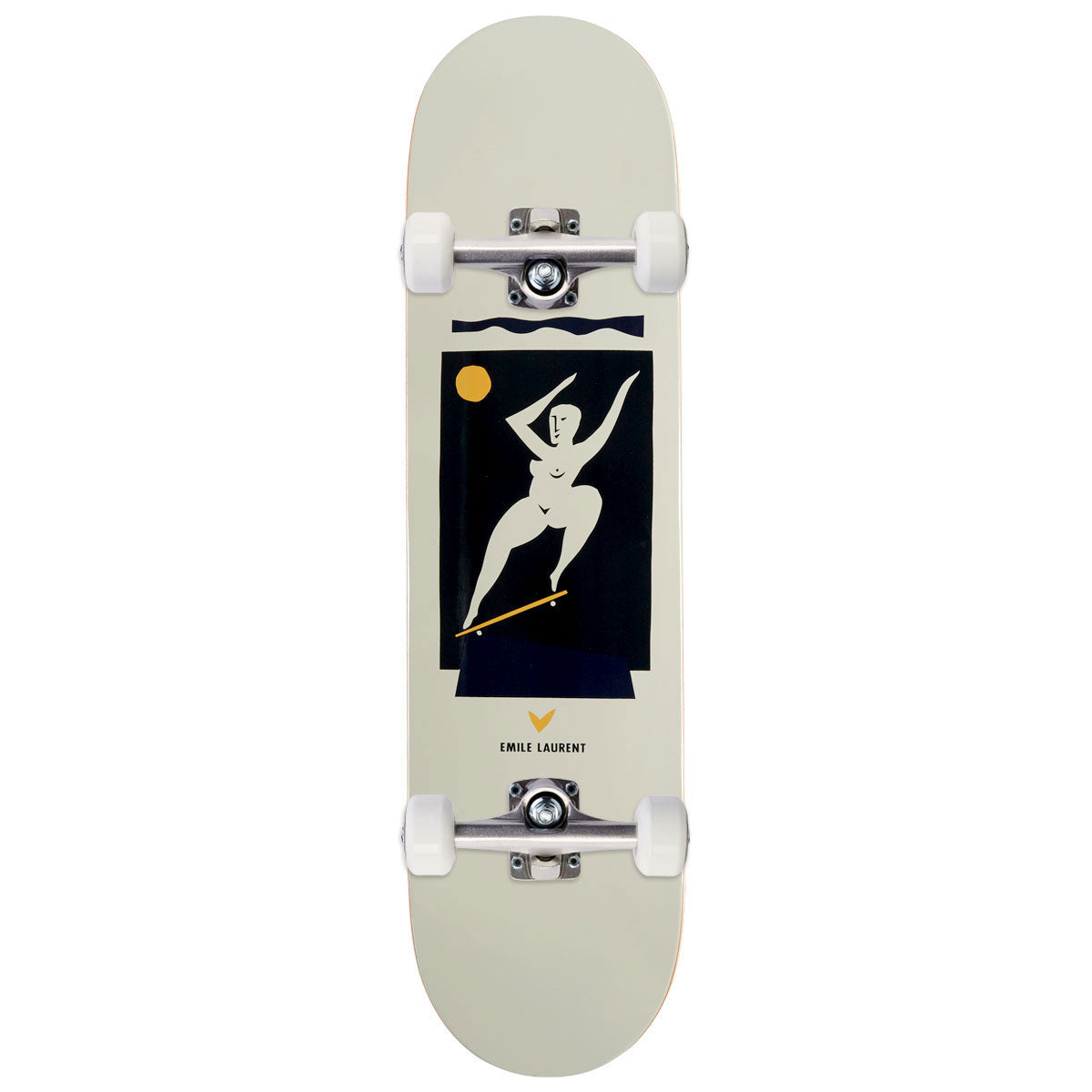 Polar Emile Laurent Crooks Skateboard Complete - Cream - 8.125