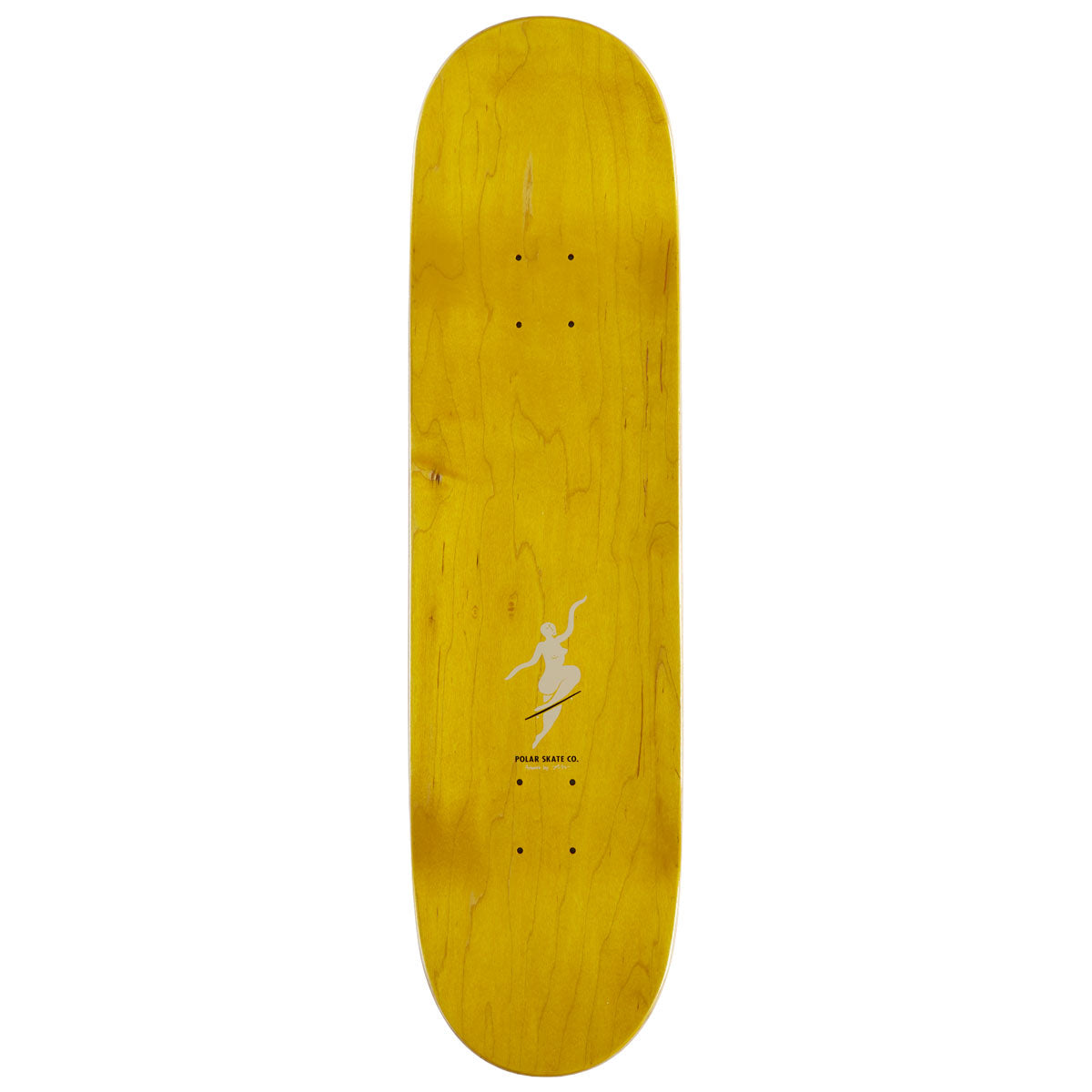 Polar No Comply Team Short Skateboard Deck - Cream - 8.50