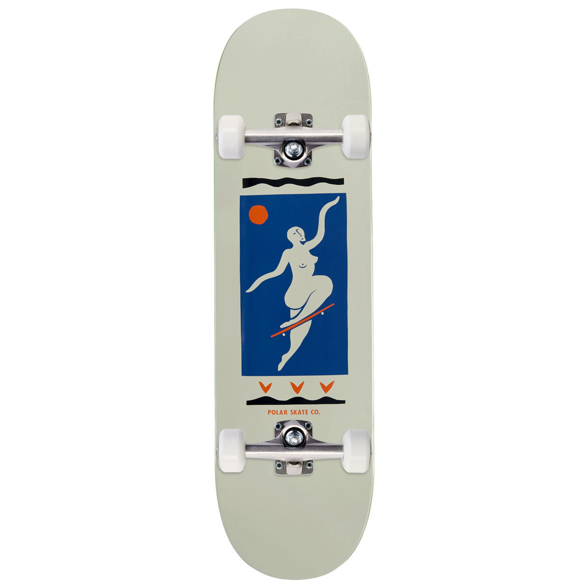 Polar No Comply Team Skateboard Complete - Cream - 8.75