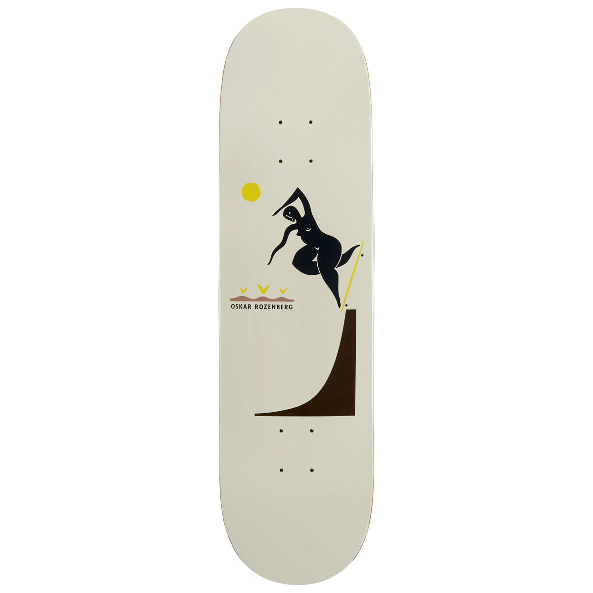 Polar Oskar Rozenberg BS Noseblunt Skateboard Deck - Cream - 8.50