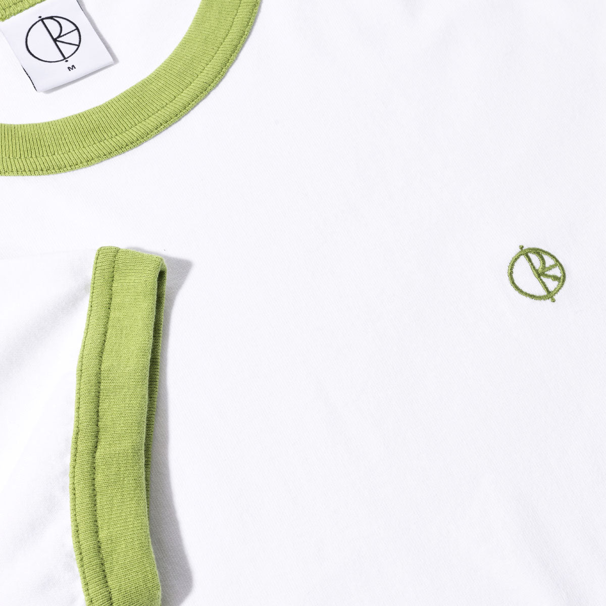 Polar Ringer T-Shirt - White/Peridot image 2