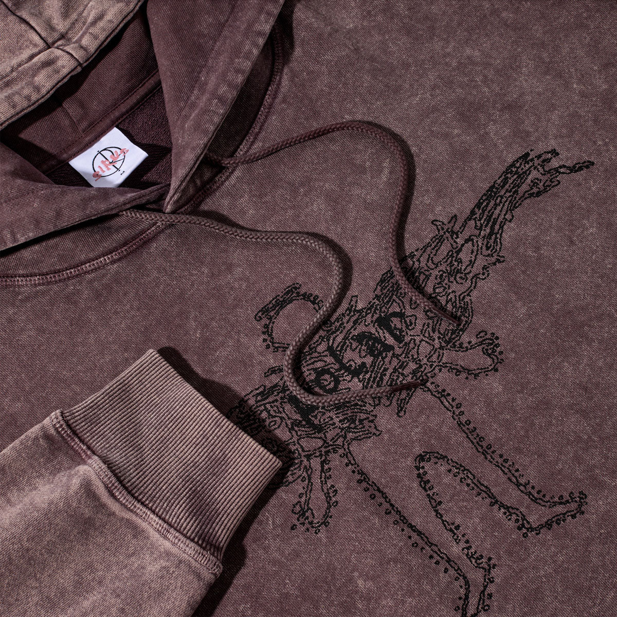 Polar Soul Acid Frank Hoodie - Bordeaux image 2