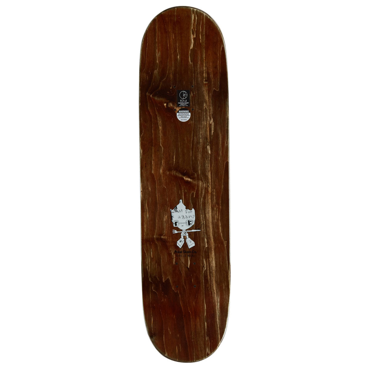 Polar Oski I Think You Perfect Skateboard Deck - Brown - 8.25