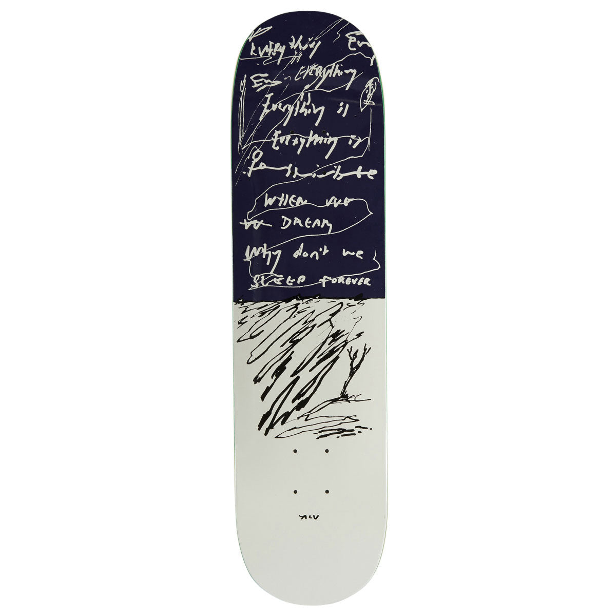 Polar Team Alv Sleep Forever Skateboard Deck - 8.00