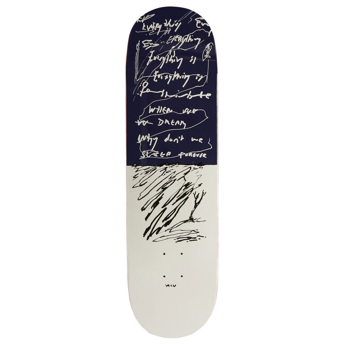 Polar Team Alv Sleep Forever Short Shape Skateboard Deck - 8.625