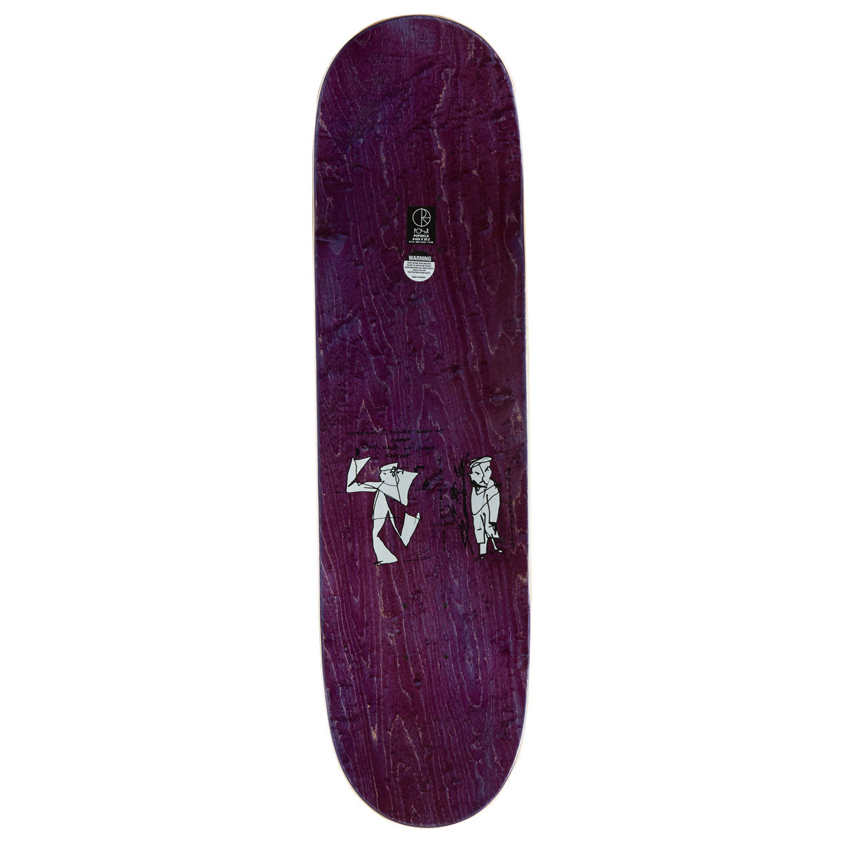 Polar Team Alv Sleep Forever Short Shape Skateboard Deck - 8.625