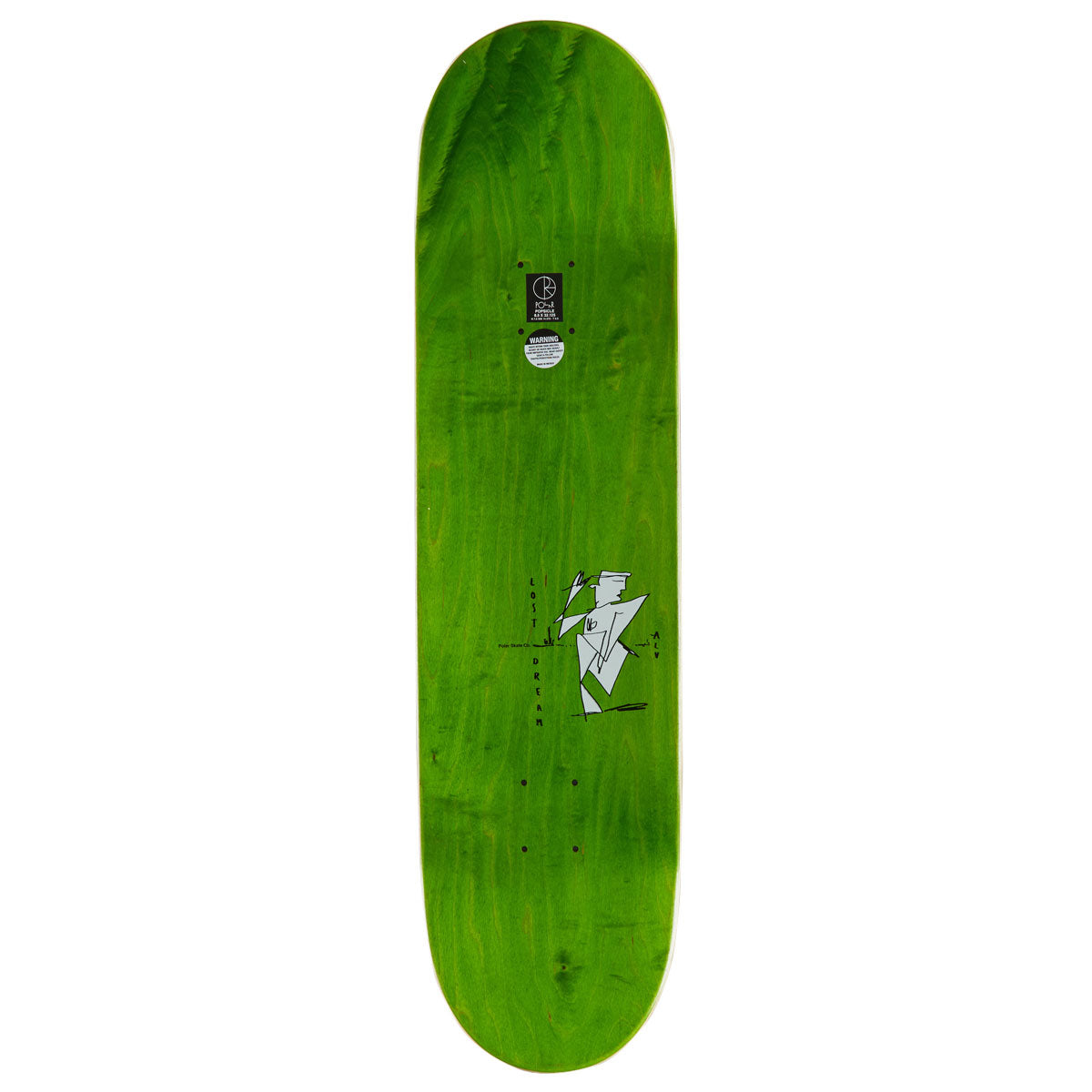 Polar Team Alv Still Pushing Skateboard Deck - 8.50