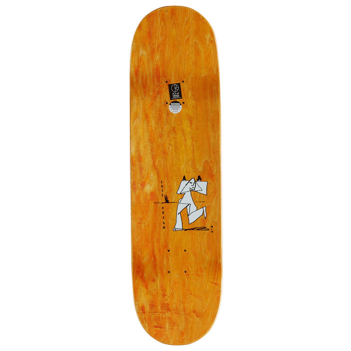 Polar Team Alv Freedom Short Shape Skateboard Deck - 9.00