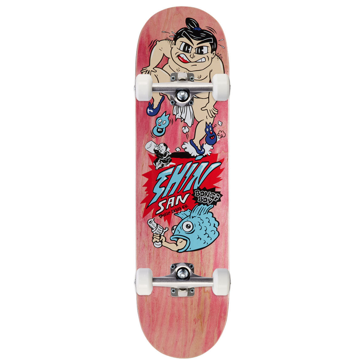 Polar Shin Sanbongi Bongi Boy Skateboard Complete - Pink - 8.50