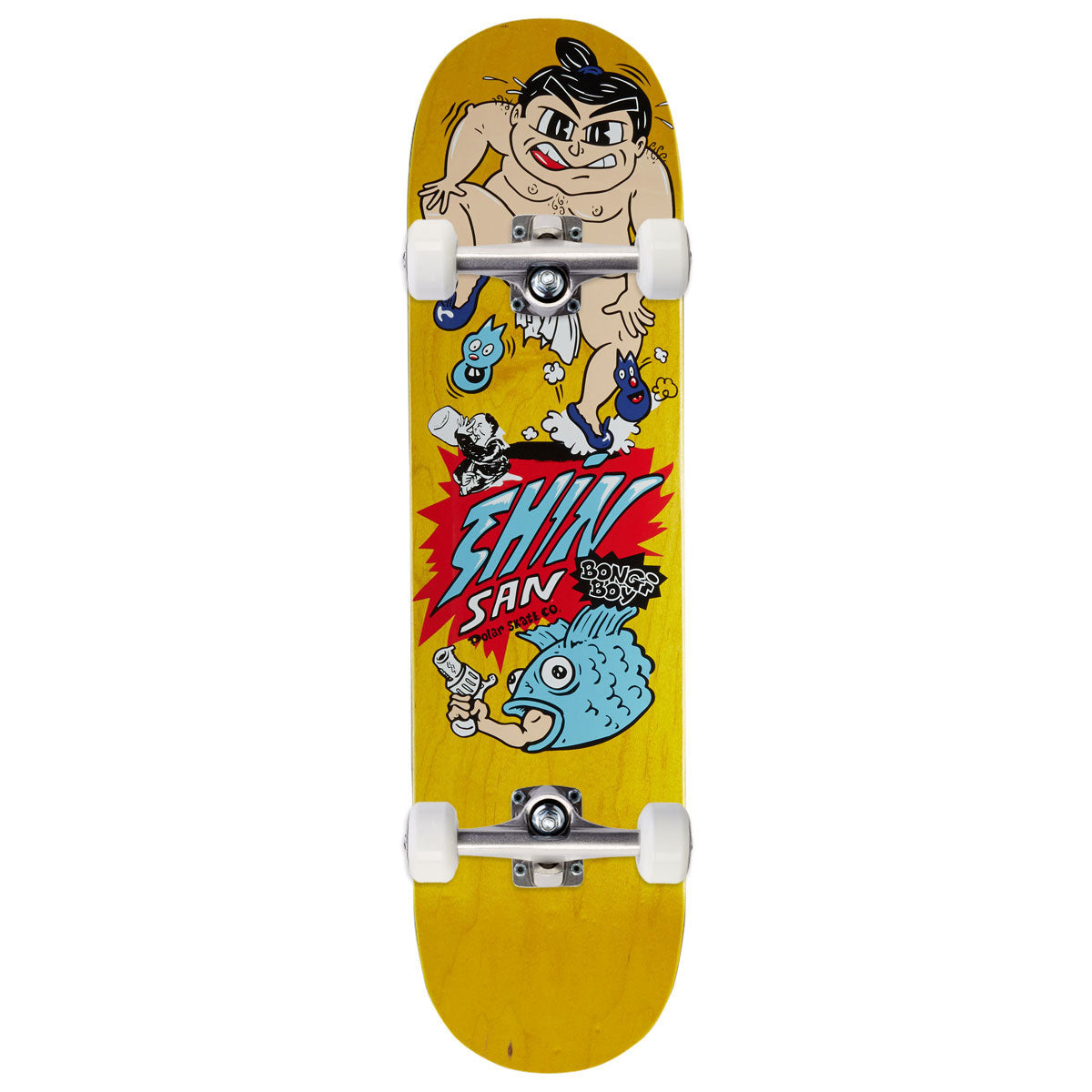 Polar Shin Sanbongi Bongi Boy Skateboard Complete - Yellow - 8.00