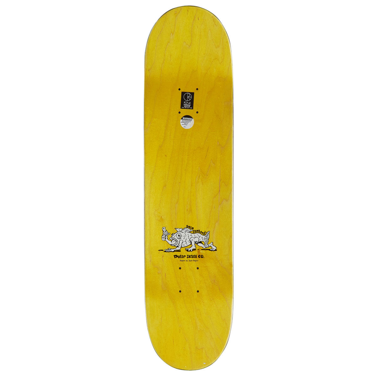 Polar Shin Sanbongi Bongi Boy Skateboard Deck - Yellow - 8.25