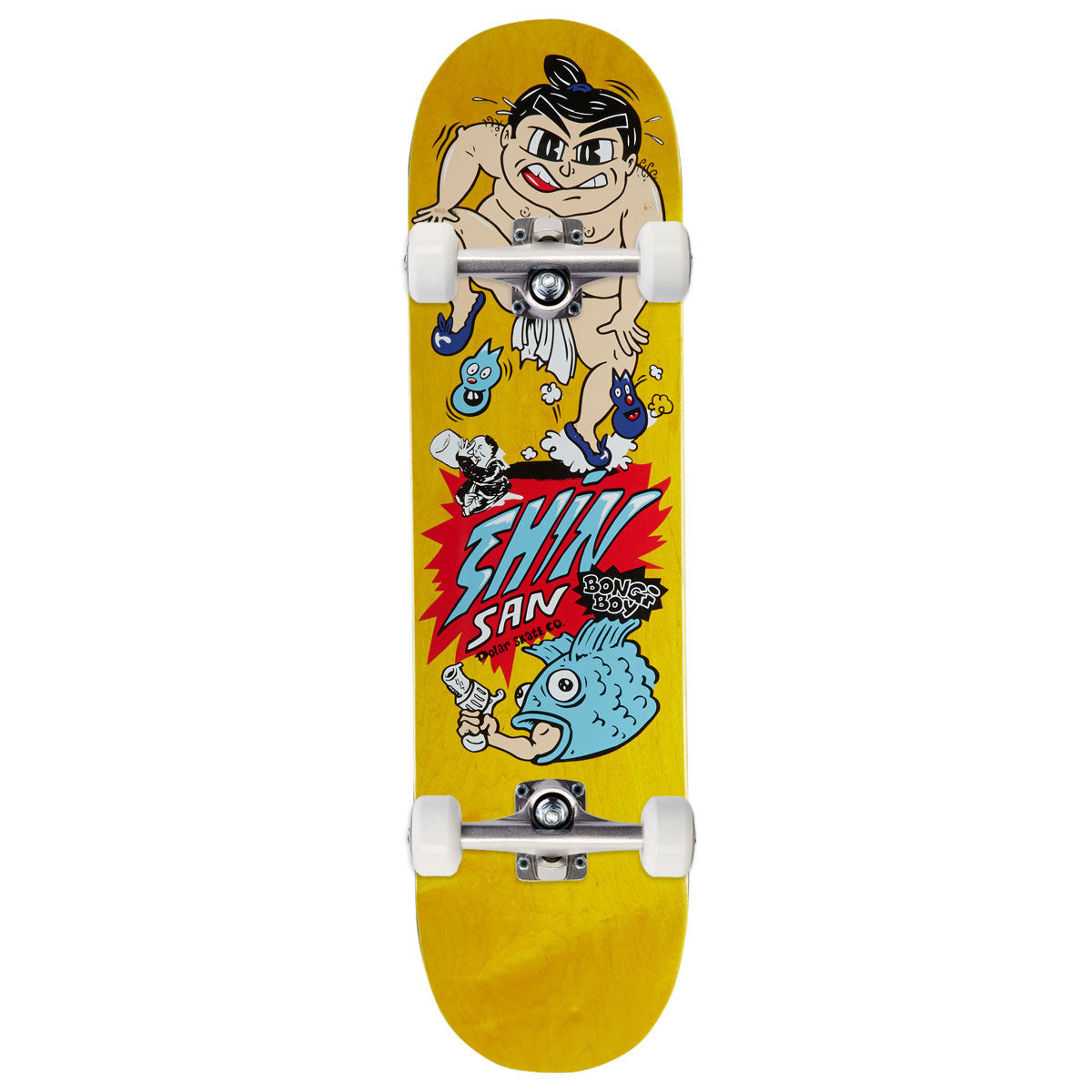 Polar Shin Sanbongi Bongi Boy Skateboard Complete - Yellow - 8.25