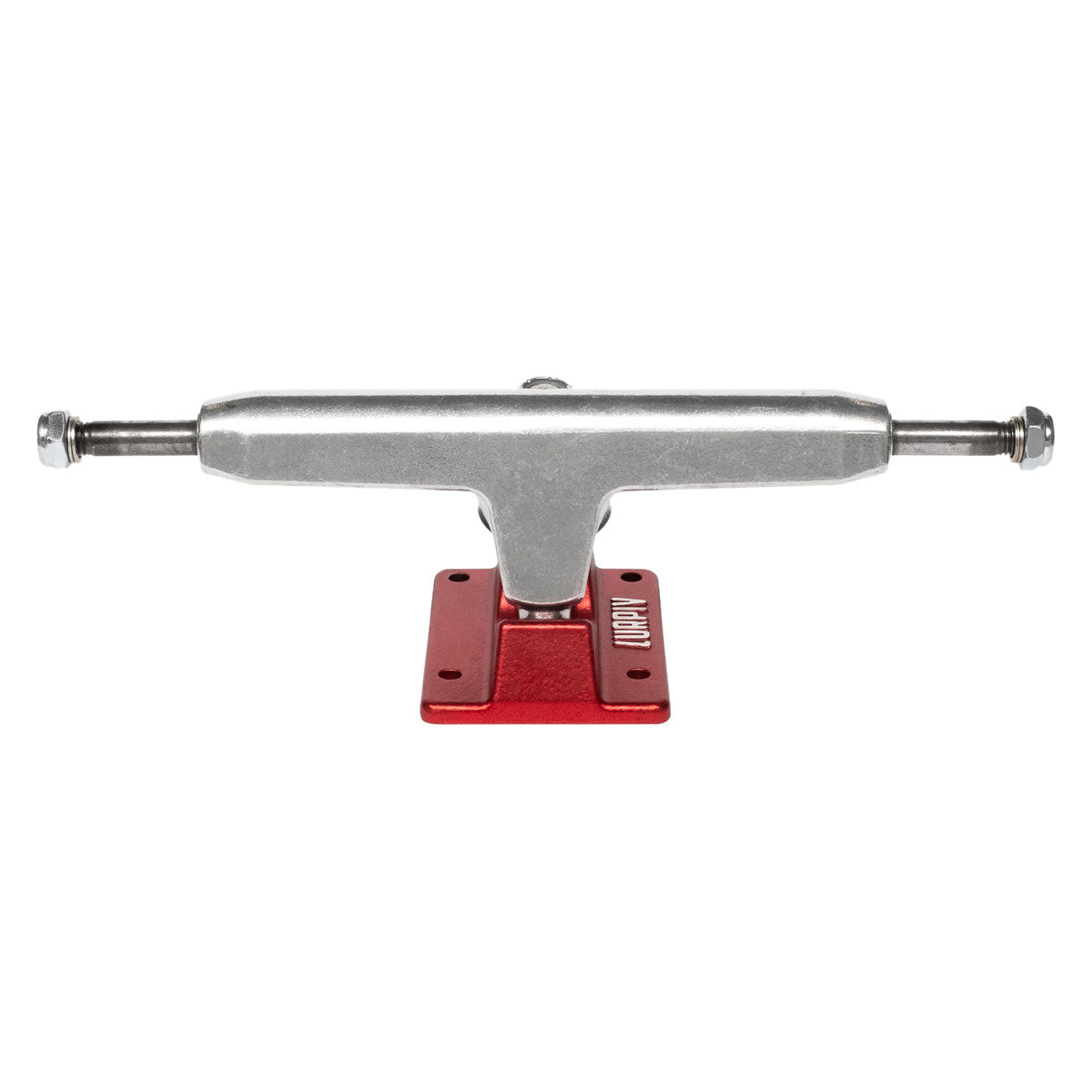 Lurpiv 3 Hollow Skateboard Trucks - Polished/Red - 155mm image 1