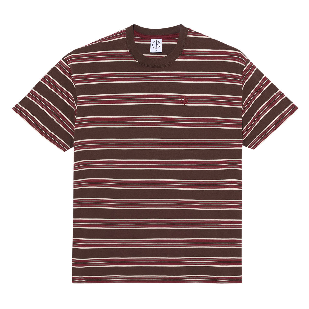 Polar Stripe T-Shirt - Brown/Red image 1