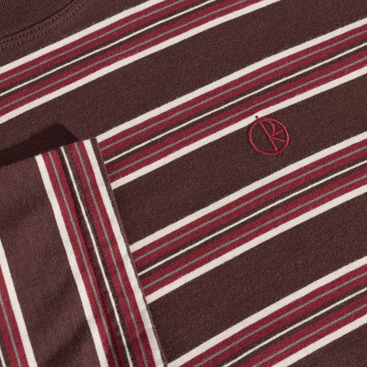 Polar Stripe T-Shirt - Brown/Red image 2
