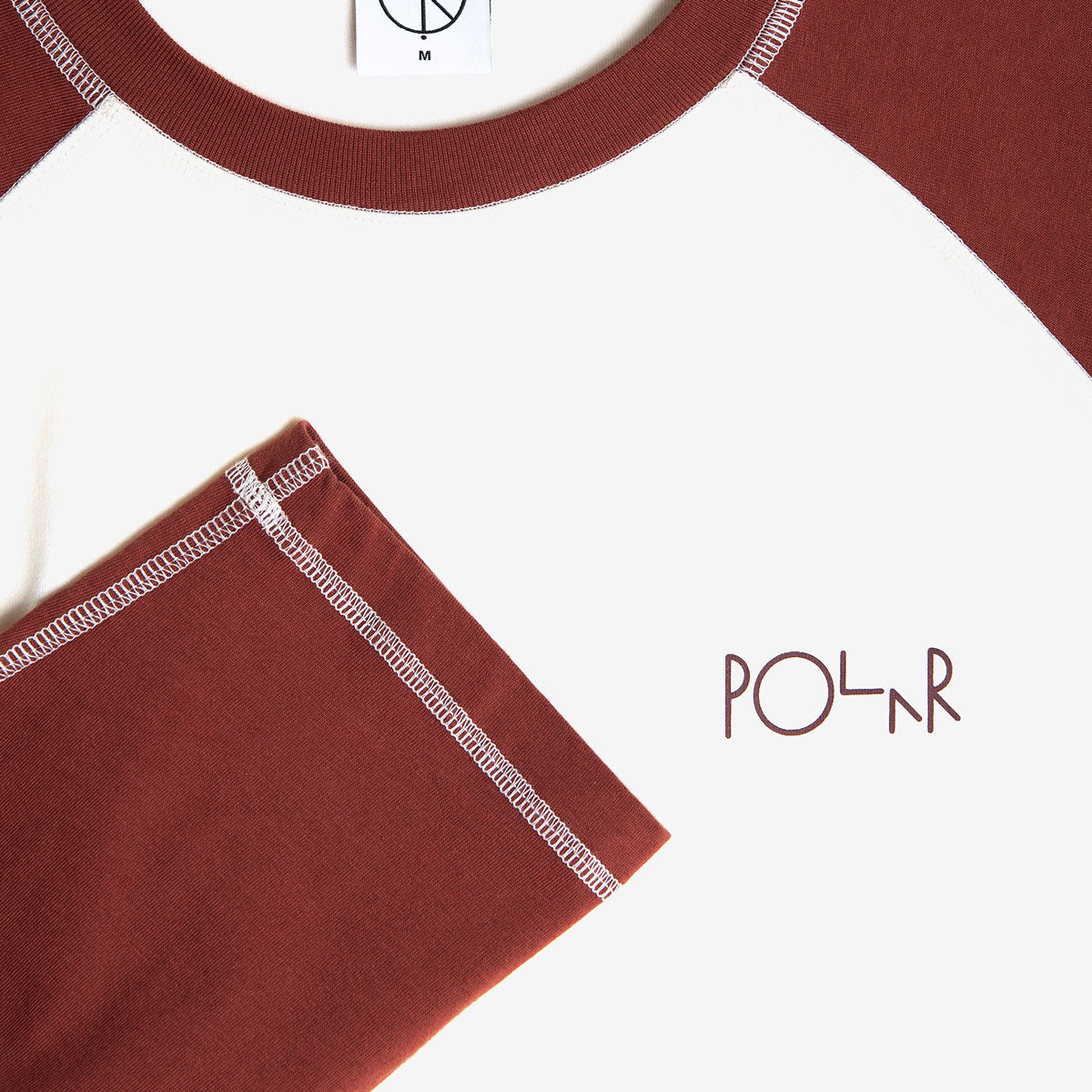 Polar Stevie Long Sleeve T-Shirt - Ivory/Wine image 3