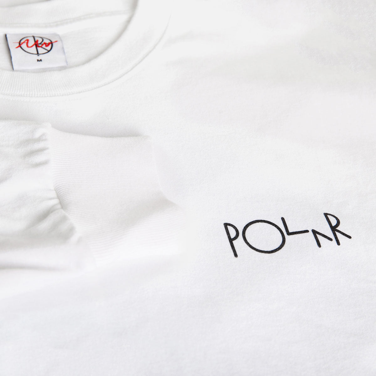 Polar Klez Crossing Fill Logo Long Sleeve T-Shirt - White image 3