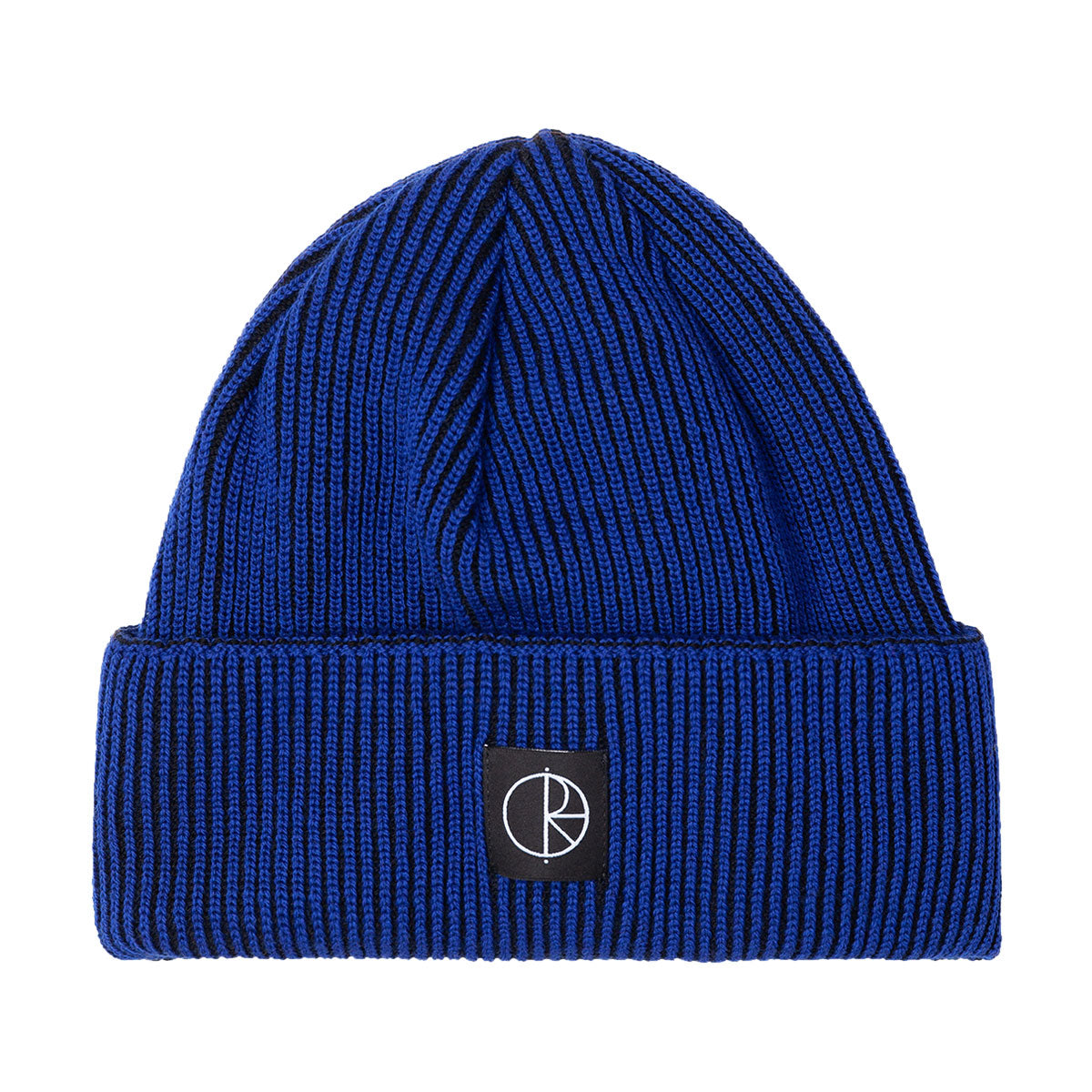 Polar Lines Merino Beanie - Egyptian Blue/Black image 1