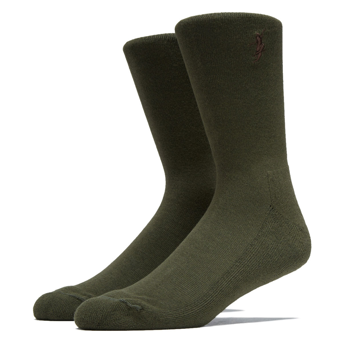 Polar No Complies Forever Business Socks - Army Green/Brown image 1
