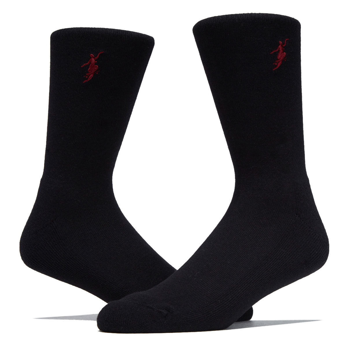 Polar No Complies Forever Business Socks - Black/Redcurrant image 2