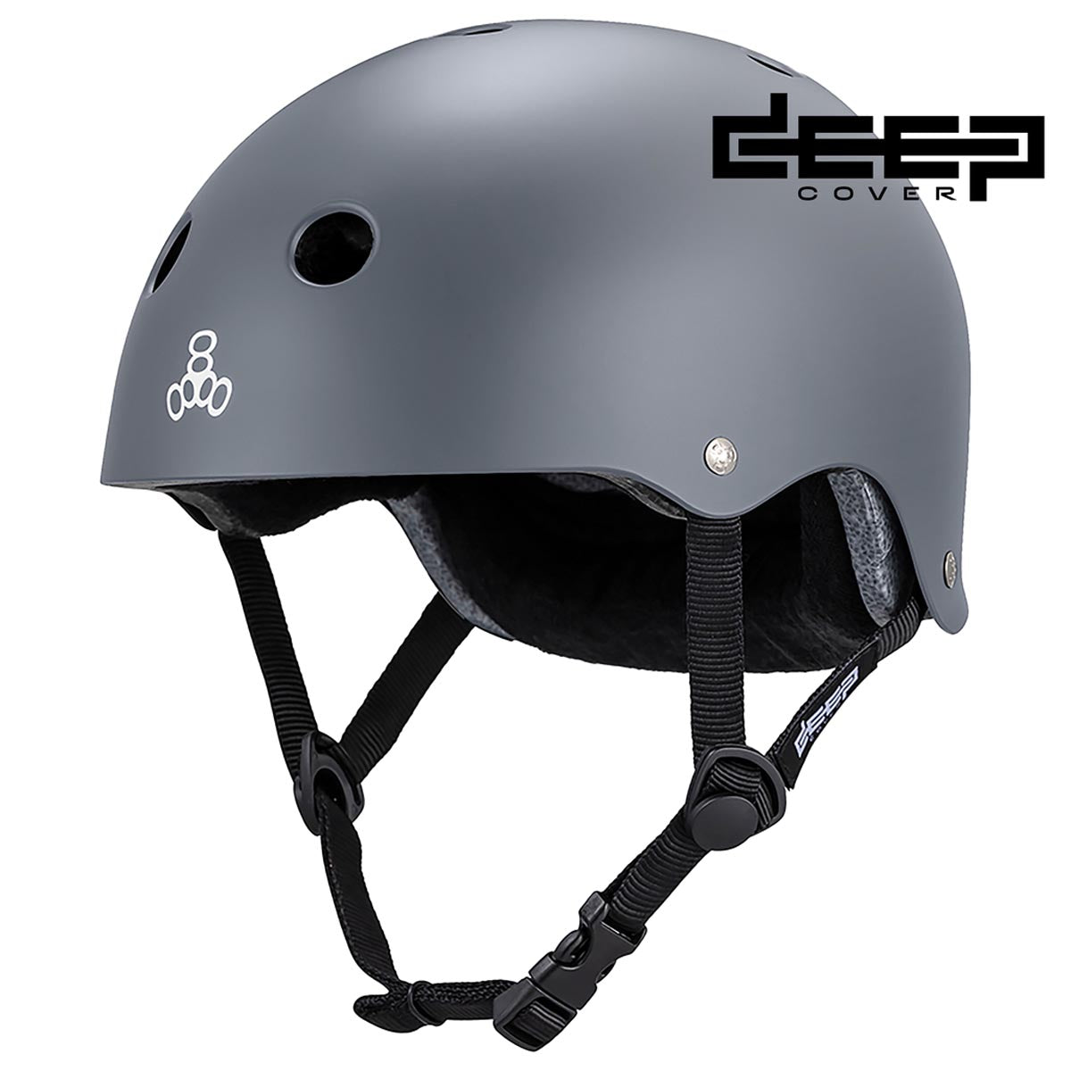 Triple Eight Deep Cover Helmet - Gray Matte image 1