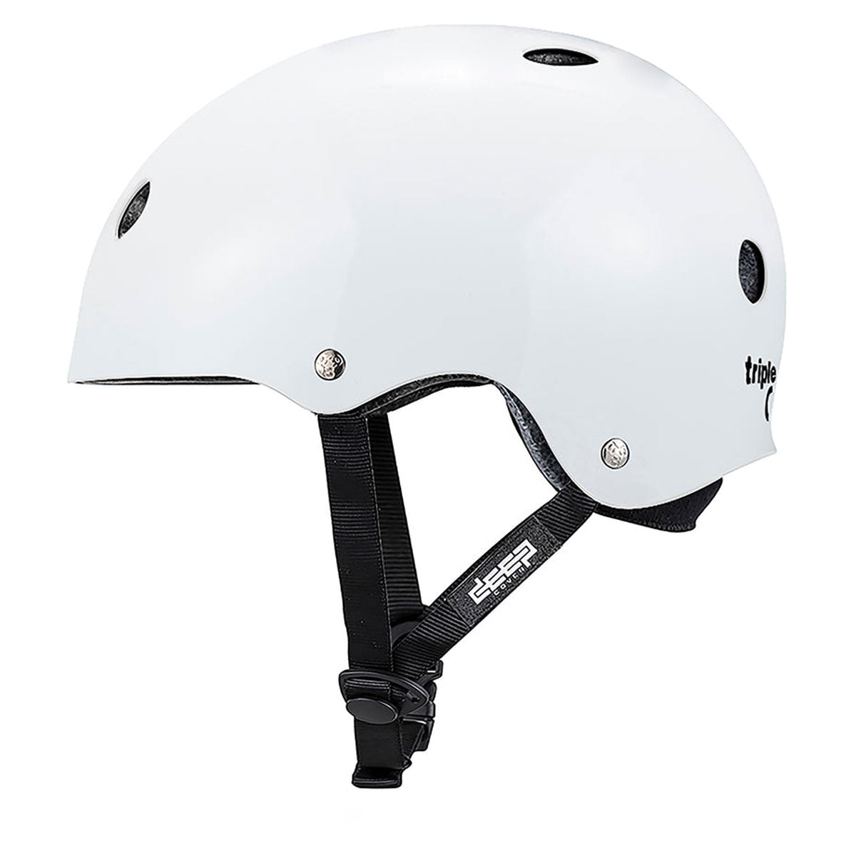 Triple Eight Deep Cover Helmet - White Glossy image 3