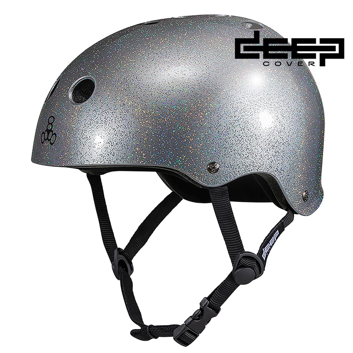 Triple Eight Deep Cover Helmet - Silver Glitter image 1