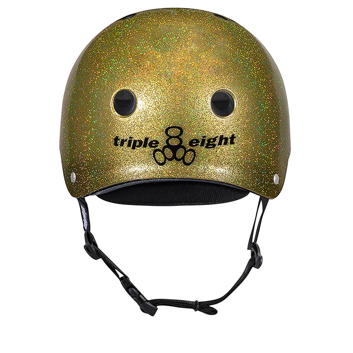 Triple Eight Deep Cover Helmet - Gold Glitter image 3