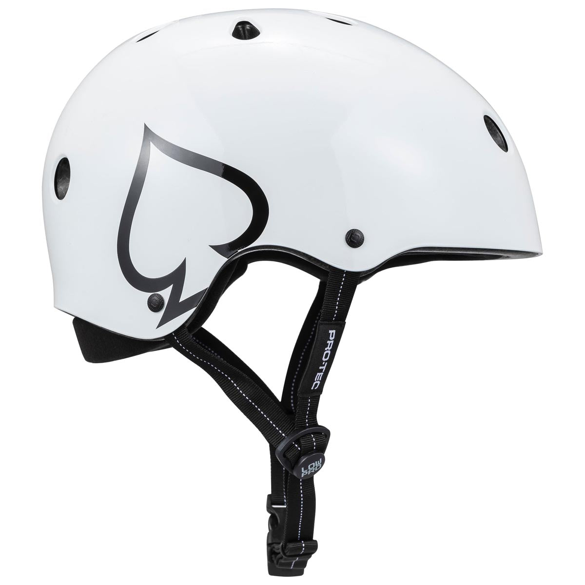 Pro-Tec Low Pro Helmet - Glossy White image 2