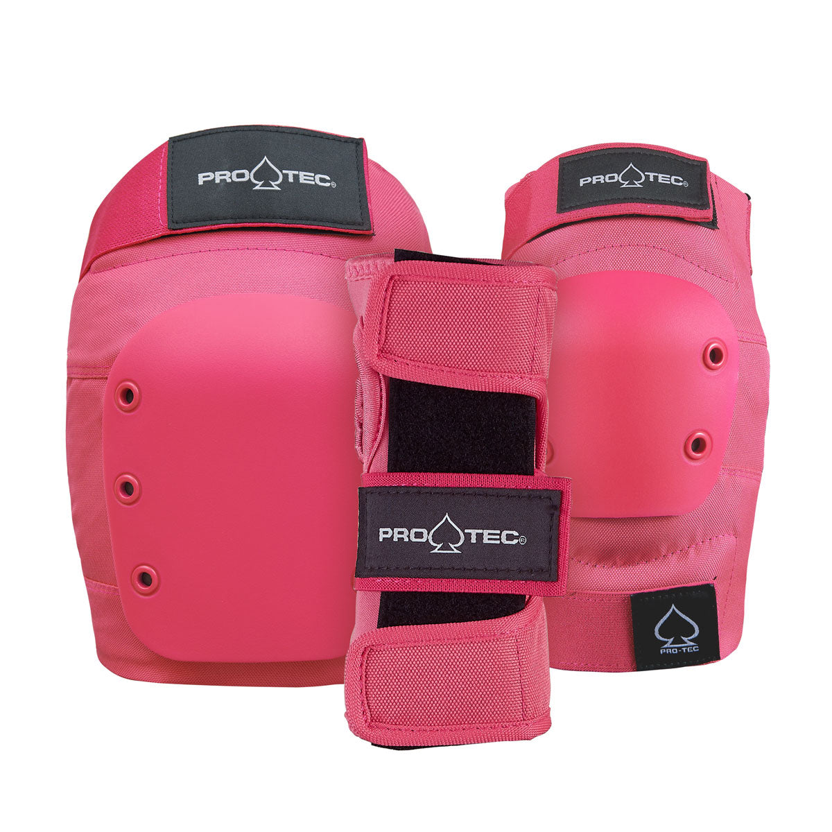 Pro-Tec Street Adult 3 Pack Open Back Set Of Pads - Pink image 1